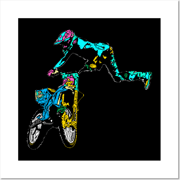 motocross freestyle Wall Art by rickylabellevie